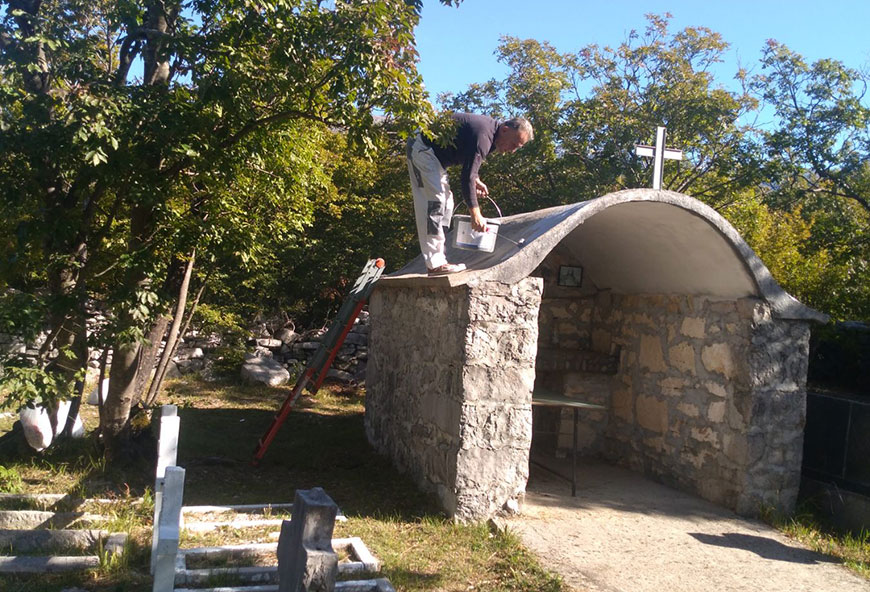 Obnova kapele i groblja na Ravnima-Gornji Prigrađani 2023.